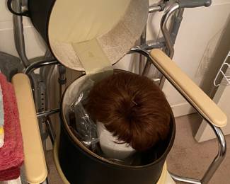 Vintage Wig and Carrier