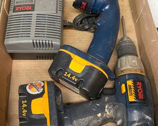 Ryobi Flashlight and Drill