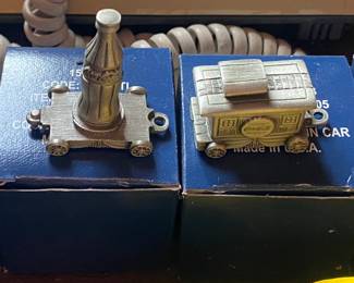Miniature Pewter Coca Cola Train