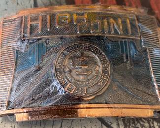 Old High Point College Belt Buckle