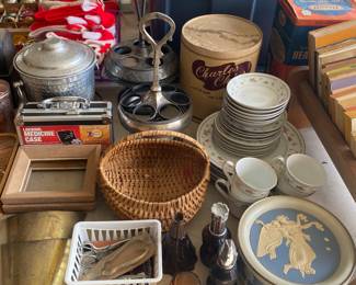 Vintage Ice Bucket, Charles Chip Can and more
