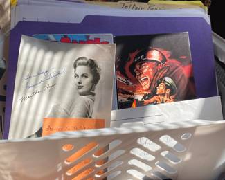 Basket with U.S.S. Telfair Reunion Ephemera (Korean War Service)