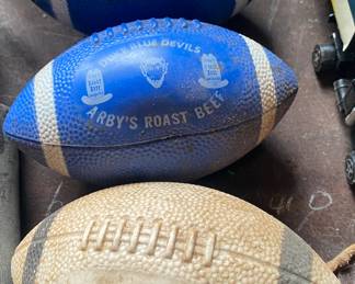 High Point High Black Bison Souvenir Football, Duke Souvenir Footballs   