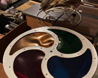 Rainbo-Lite Rotating Silver Tree Light (Barely Used/Box is Brittle)