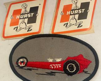 Hurst Stickers/Dragster Patch 