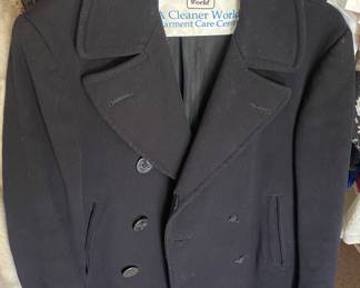 Korean War Navy Peacoat (Buttons Missing)
