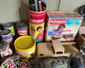 Marbles, Tinkertoys, Lincoln Logs and View Master