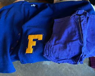 Clothes in Vintage Franklin Military Academy Footlocker to be Sold as a Grouping
