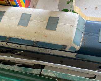 Plastic Greyhound Bus