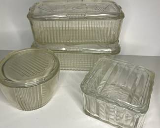 Federal glass refrigerator storage