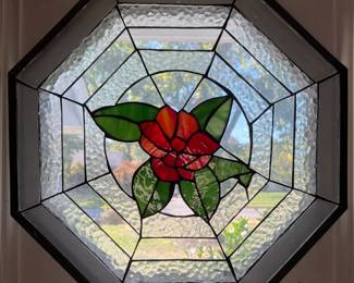 Octagonal stained glass window