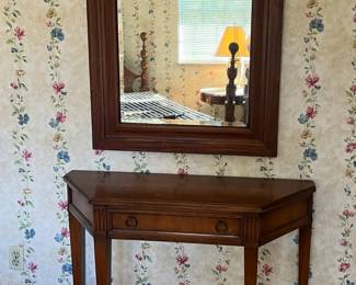 Vintage hall table and mirror
