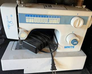 White sewing machine