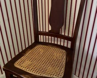 Vintage chair with cane seat