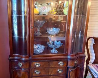 Vintage curved breakfront