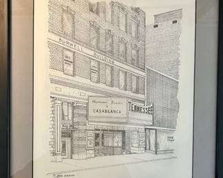 Framed etching numbered and signed by Doug Griffith (#116/750)