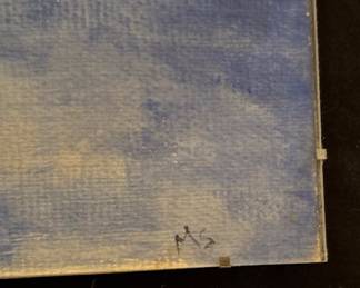  Martin A. Sugarman (Marty Sugarman), Publisher/Editor of H2O The Magazine of Waterfront Culture, water color on canvas, framed, signed MS.