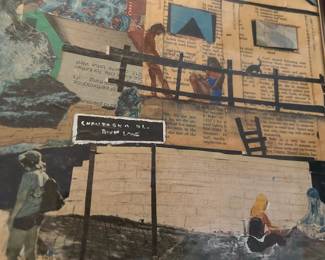 Attributed to Jo Lathwood, Collage, unsigned.