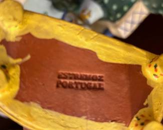 Vintage Estremoz Portugal Clay Pottery Folk Art Nativity Set.