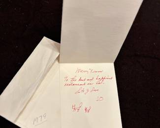 Jo Lathwood (1902-1987), Penguin Christmas Card, signed Jo. #28