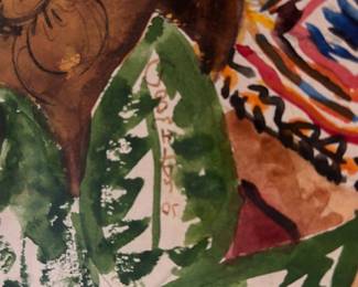 Jo Lathwood (1902-1987), Lovely Sun Room, 17 x 22  framed, signed. #11