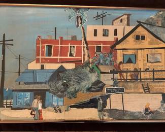 Attributed to Jo Lathwood, Collage, unsigned.