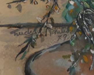 Trudy Philiai '79, 23.5 x 17 inches framed