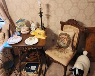 Antique table and Antique chair