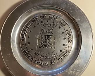 Department of The Air Force pewter plate