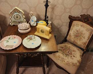 Antique tile and chair