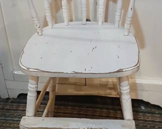 White antique chair