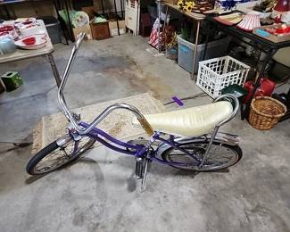 AMF purple bike with banana seat