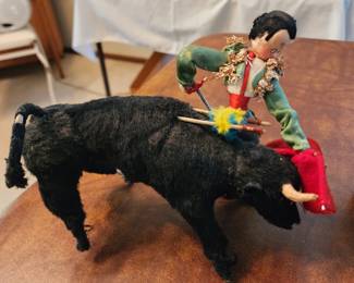 Klumpe doll,  Spain bull and bullfighter