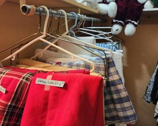 Table cloths and clothing