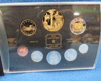 Lot 235. 2002 Canadian Golden Jubilee Edition Proof Set with all coins being 92.5% silver except the penny