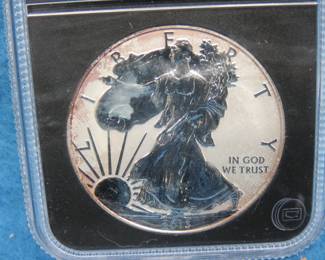 Lot 10. Genuine Reverse Proof American Eagle Silver Dollar, 1 oz Pure Silver