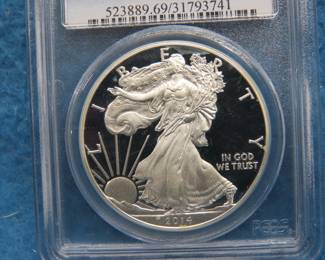 Lot 6. 2014 W Silver Eagle graded PR69DCAM by PCGS