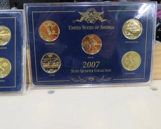 Lot 46. Two 5-nickel sets of 2007 P nickels