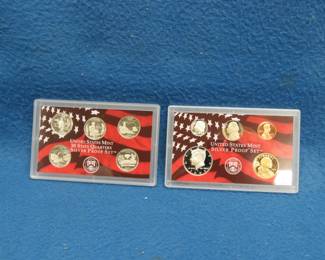 Lot 211. 2003 US Mint Silver Proof Set including 90% Silver Half, Dime, and Five State Quarters