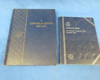 Lot 135. Two Lincoln Penny Collections:1909 - 1940. 21 pennies. 1941 - 1974.