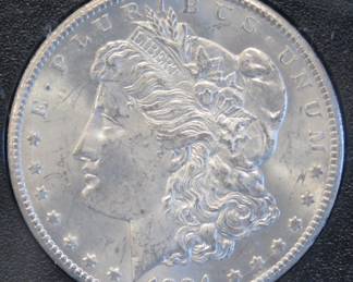 Lot 69. 1884 CC Silver Dollar