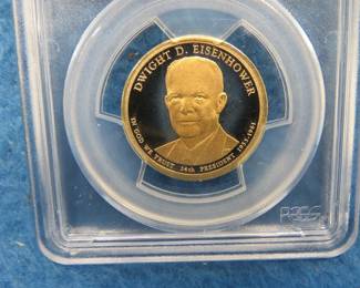 Lot 20. 2015 S Dwight D. Eisenhower $1 coin graded PR69DCAM by PCGS