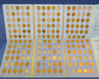 Lot 175. Two Lincoln Penny albums 1909-1940 and 1941-1968 including 19 pennies older than 1920