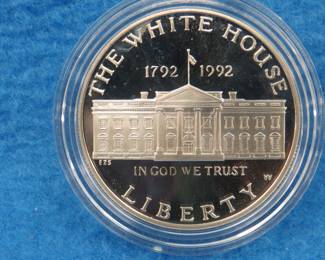 Lot 301. 1992 White House 200th Anniversary Proof Silver Dollar
