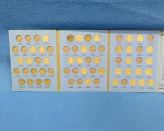 Lot 205. Jefferson Nickel Whitman folder with nickels including nine silver war nickels