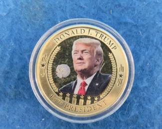 Lot 15. Nine Donald Trump Commemorative Medallions