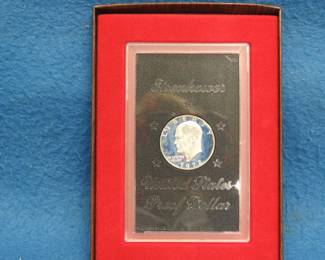 Lot 108. 1972 S 40% Silver Brown Eisenhower dollar, the "Brown Ike"