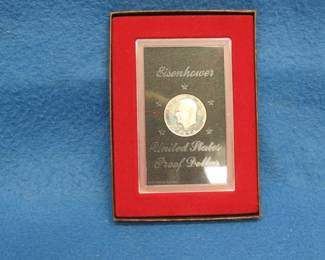 Lot 109. 1974 S 40% Silver Brown Eisenhower dollar, the "Brown Ike"