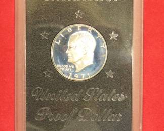 Lot 110. 1974 S 40% Silver Brown Eisenhower dollar, the "Brown Ike"