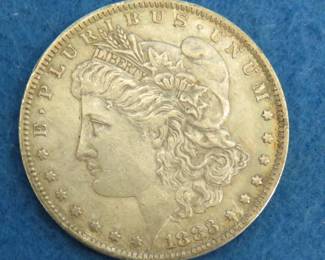 Lot 23. 1883 O Morgan Silver Dollar graded Xtra Fine {#}2 by Littleton Coin Co.